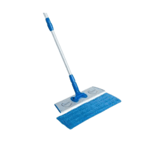 ask cindy shop large microfiber mopping system with handle-pad base and blue mopping pad